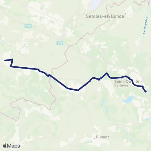 TCL Scolaires Sainte-Marie Lyon (la Verpillière) map