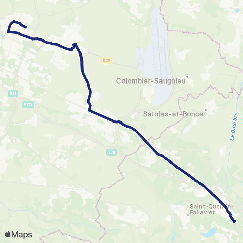 TCL Scolaires Sainte-Marie Lyon (la Verpillière) map