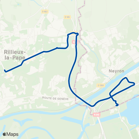 TCL Rillieux les Alagniers - Grand Parc les Sablettes map