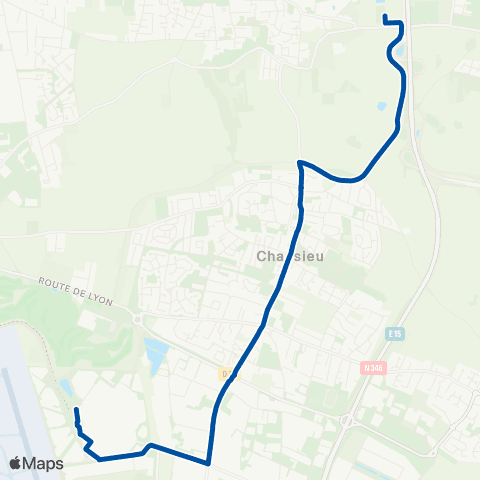 TCL Navette OL Stadium - Eurexpo map