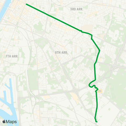 TCL Bus Relais Métro D map