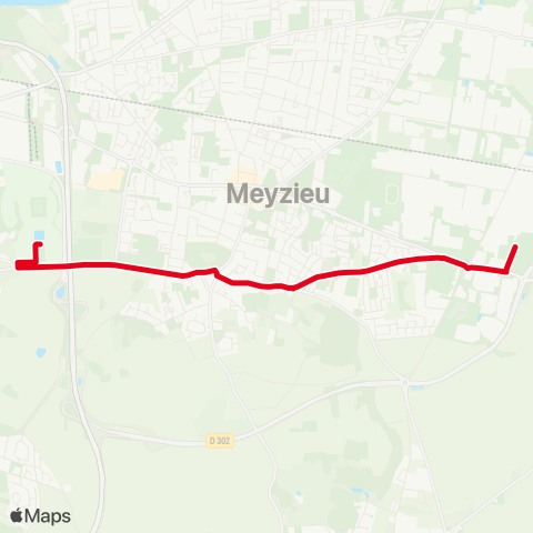 TCL Navette OL Stadium - Panettes map