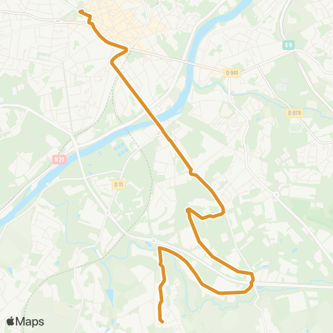 TCL Pl. W. Churchill / Pôle St Lazare <> Fontgeaudrant map