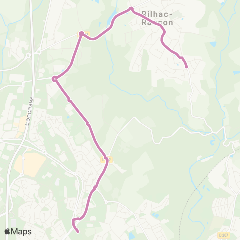 TCL Pôle Fougeras <> Rilhac Rancon Bramaud map