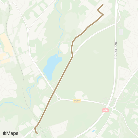 TCL Pôle la Bastide <> le Theil map