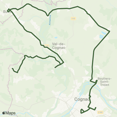 Transcom Cognac > Val-de-Cognac > Louzac map