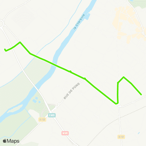 Transcom Cognac Gare d'échanges > Cognac Collège Claude Boucher map