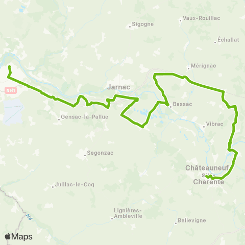 Transcom Cognac > Saint-Meme > Châteauneuf map