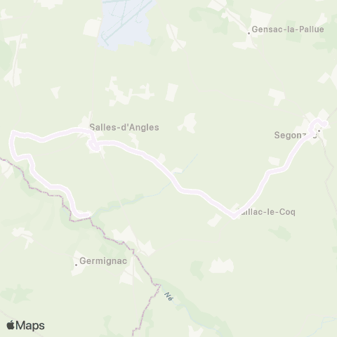 Transcom Salles d'Angles <> Juillac-le-Coq <> Segonzac map