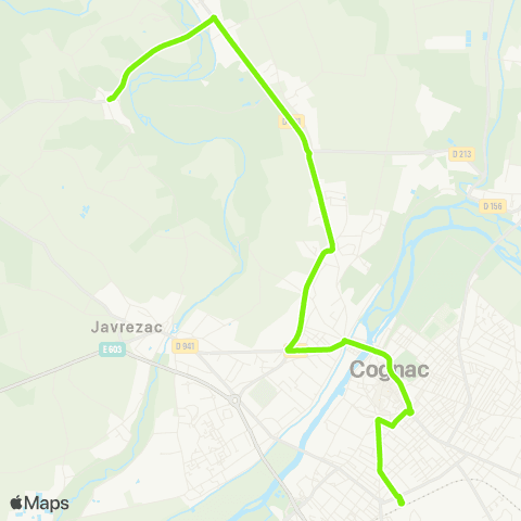 Transcom Cognac <> Richemont map