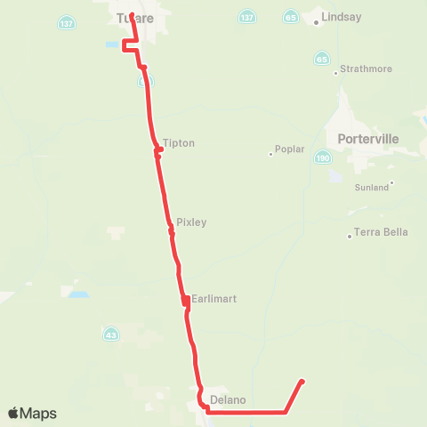 TCRTA South County map