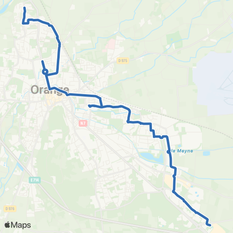TCVO Aygues - Orange les Vignes map
