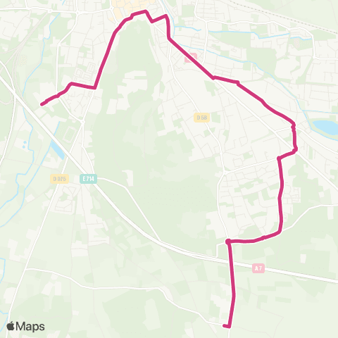 TCVO - Scolaire Collège Giono map