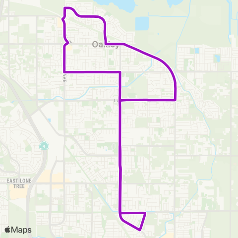 Tri Delta Transit Oakley Schools map
