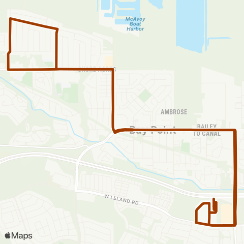 Tri Delta Transit Pittsburg-Bay Point BART / Bay Point map