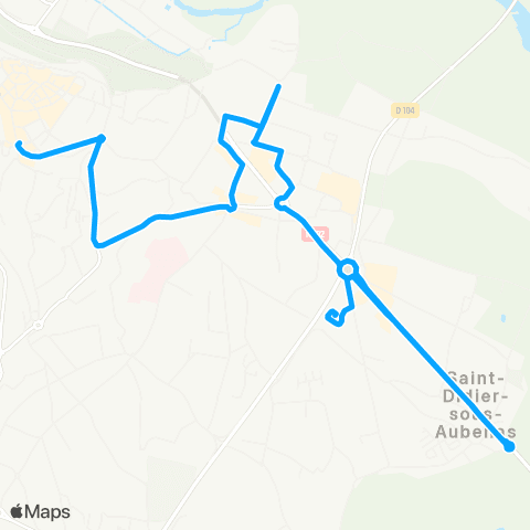Tout'enbus Aubenas Gare rout. - St-Didier - Aubenas Paix map
