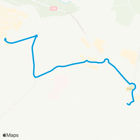 Tout'enbus Navette Express map