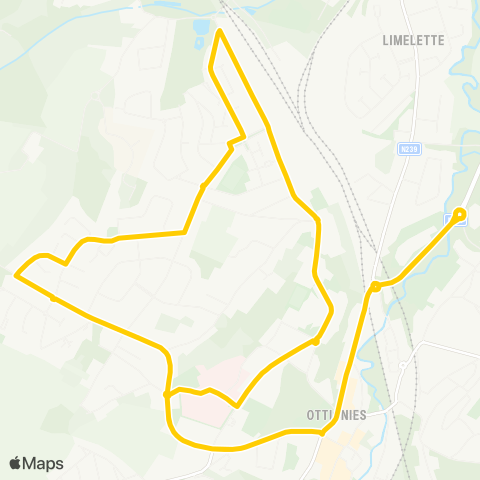 TEC Brabant Wallon Ottignies - Clinique - Petit-Ry map