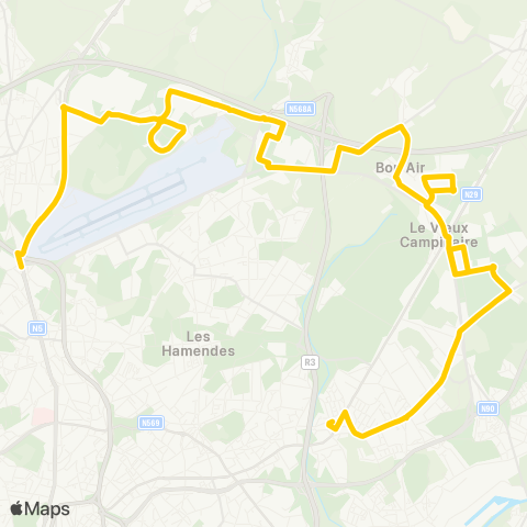 TEC Charleroi Gilly (Soleilmont) - Jumet (Madeleine) map