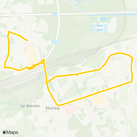 TEC Hainaut Saint-Ghislain - Wasmuël map