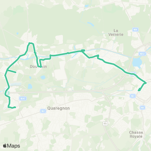 TEC Hainaut Mons - Saint-Ghislain map