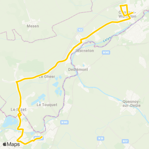 TEC Hainaut Comines / Komen - Houplines map