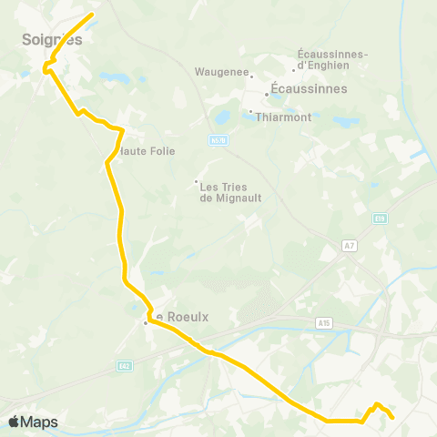 TEC Hainaut Jolimont - Soignies map