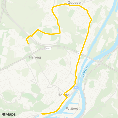 TEC Liège - Verviers Coronmeuse - Herstal - Oupeye - Hermée - Milmort map