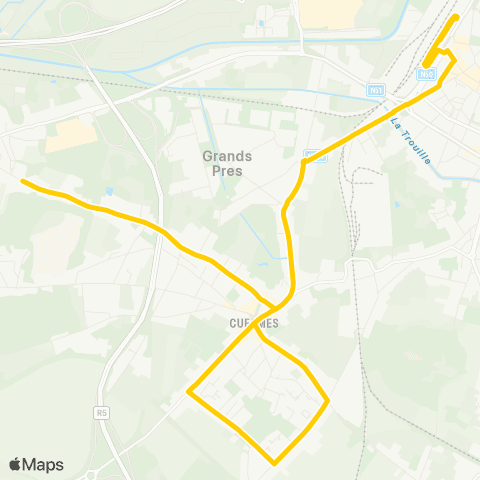 TEC Hainaut Mons - Jemappes map