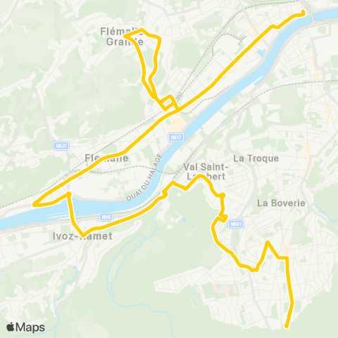 TEC Liège - Verviers Jemeppe - Flémalle - Beauséjour map