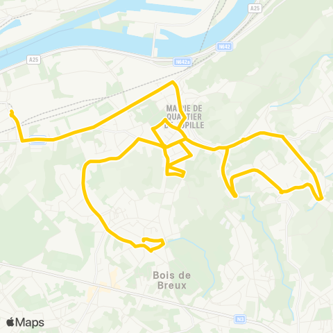 TEC Liège - Verviers Bressoux - Jupille - les Piétresses - les Bruyères map