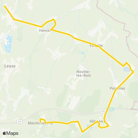 TEC Namur-Luxembourg Eghezée - Marchovelette map