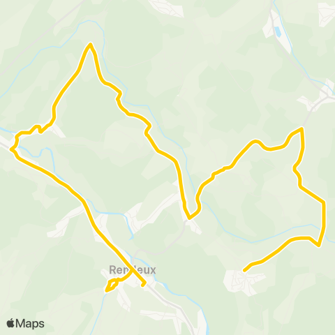 TEC Namur-Luxembourg Bois d'Arlogne - Rendeux map