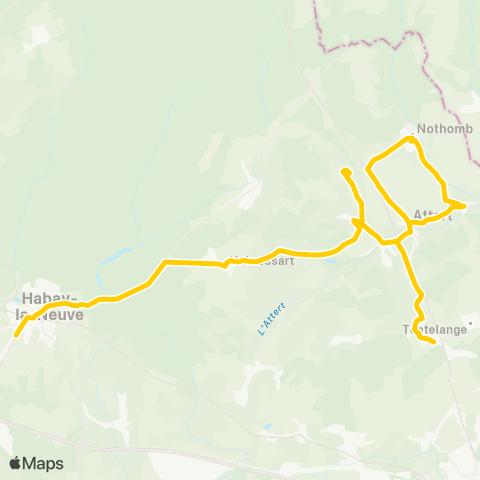 TEC Namur-Luxembourg Metzert - Habay map
