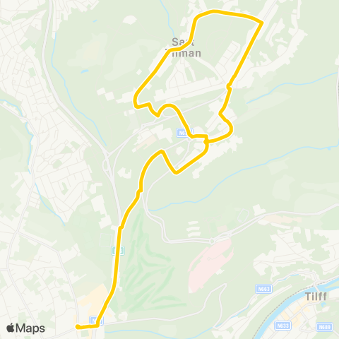 TEC Liège - Verviers Amphithéâtres - Liege Science Park - Boncelles map
