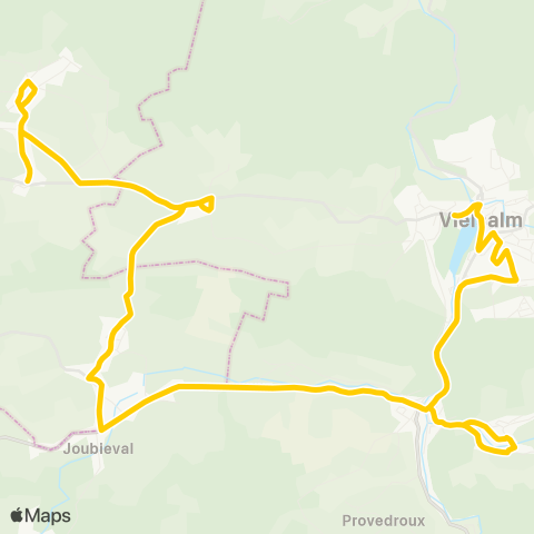 TEC Namur-Luxembourg Arbrefontaine - Bêche - Vielsalm map