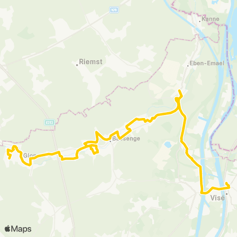 TEC Proxibus de Bassenge map