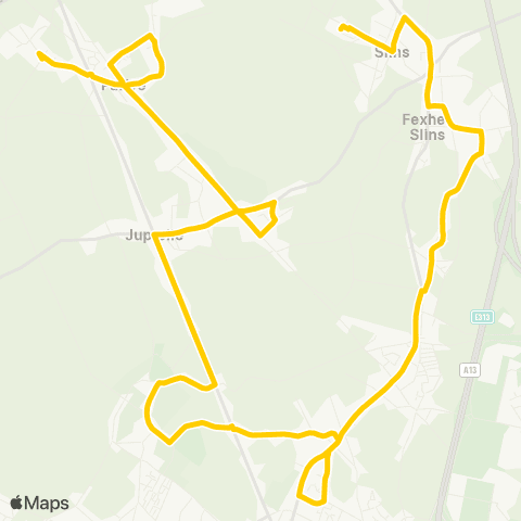 TEC Proxibus de Juprelle map