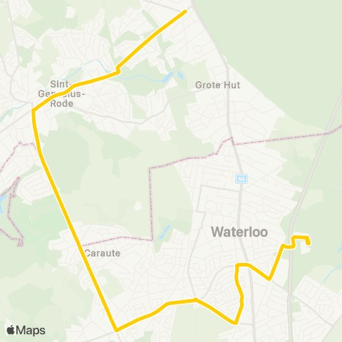 TEC Rhode-St-Gen. / St-Gen.-Rode - Waterloo (Berlaymont) map