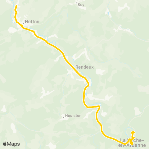 TEC La Roche - Melreux map