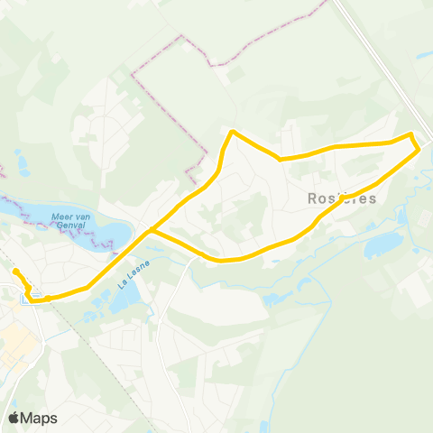 TEC Navette de Genval map