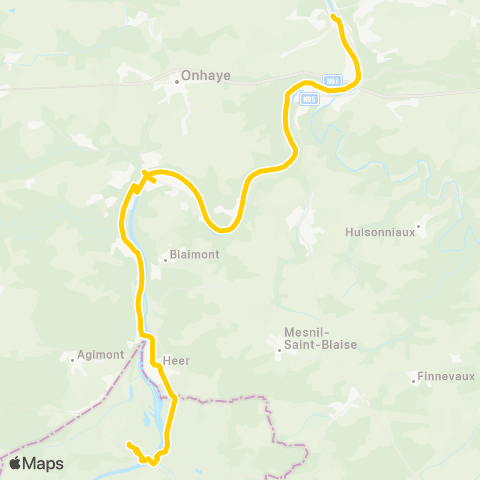 TEC Dinant - Givet map
