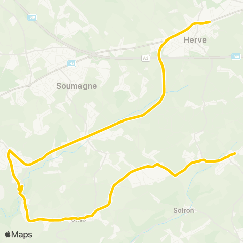 TEC Gd-Rechain-Xhendelesse-Olne-Ayeneux-Soumagne-Herve map