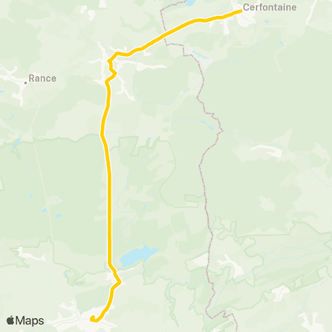 TEC Chimay - Cerfontaine map