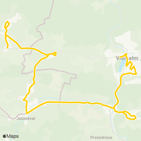 TEC Arbrefontaine - Bêche - Vielsalm map