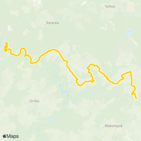 TEC Houffalize - la Roche map