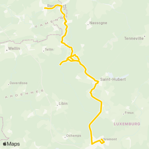 TEC Libramont - Jemelle map