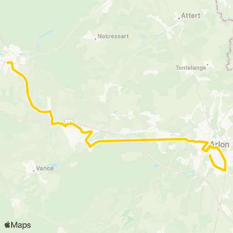 TEC Habay - Fouches - Arlon map