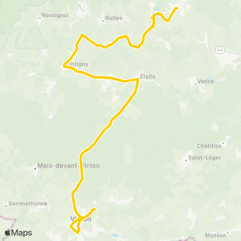 TEC Habay - Virton map