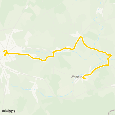 TEC Bastogne - Mageret - Wardin map